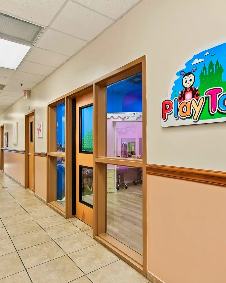 Hallway leading to the PlayTown pretend-play village